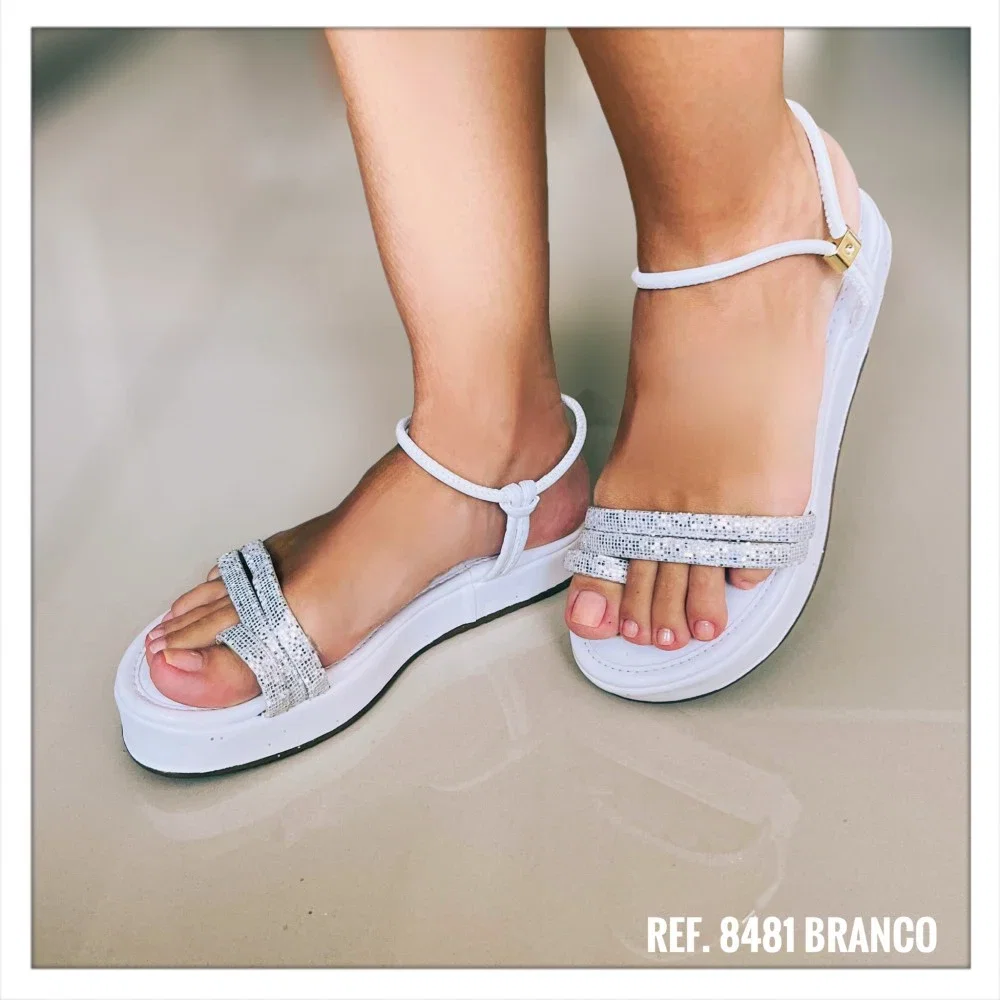 Branco Flatform net mat fucpoc glitter branco 8478