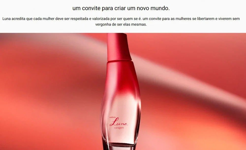 LUNA OUSADIA NATURA - 75ML - LANA SILVA PERFUMARIA E VARIEDADES