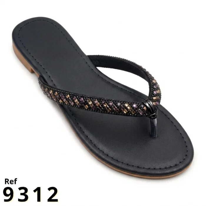 Rasteira Pop toe strass