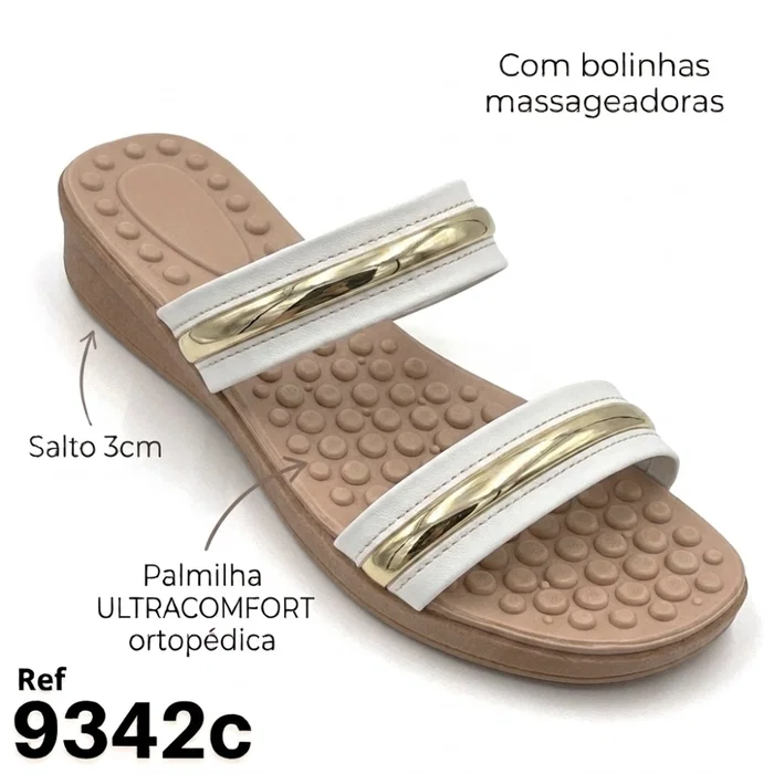 c branca Papete Flatform Ortopédica Comfort