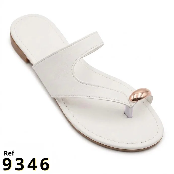 Branco Rasteira pop sheik delta