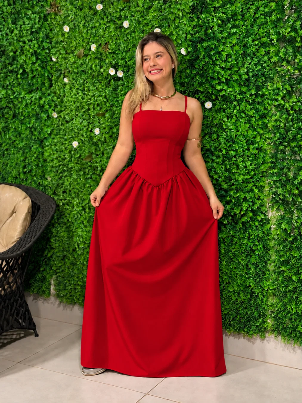VESTIDO VALENTINA VERMELHO